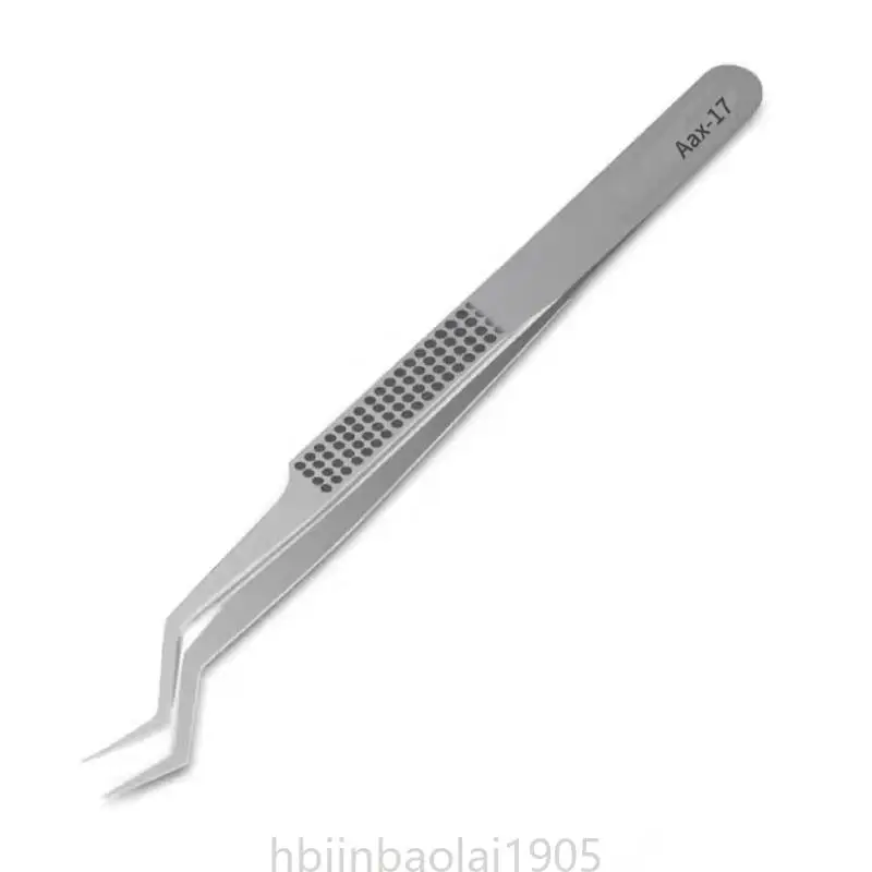 

E74E Chip Tin Positioning Tweezers Nonmagnetic Stainless Steel Anticorrosion Solder Electronics Repair Soldering Tweezers