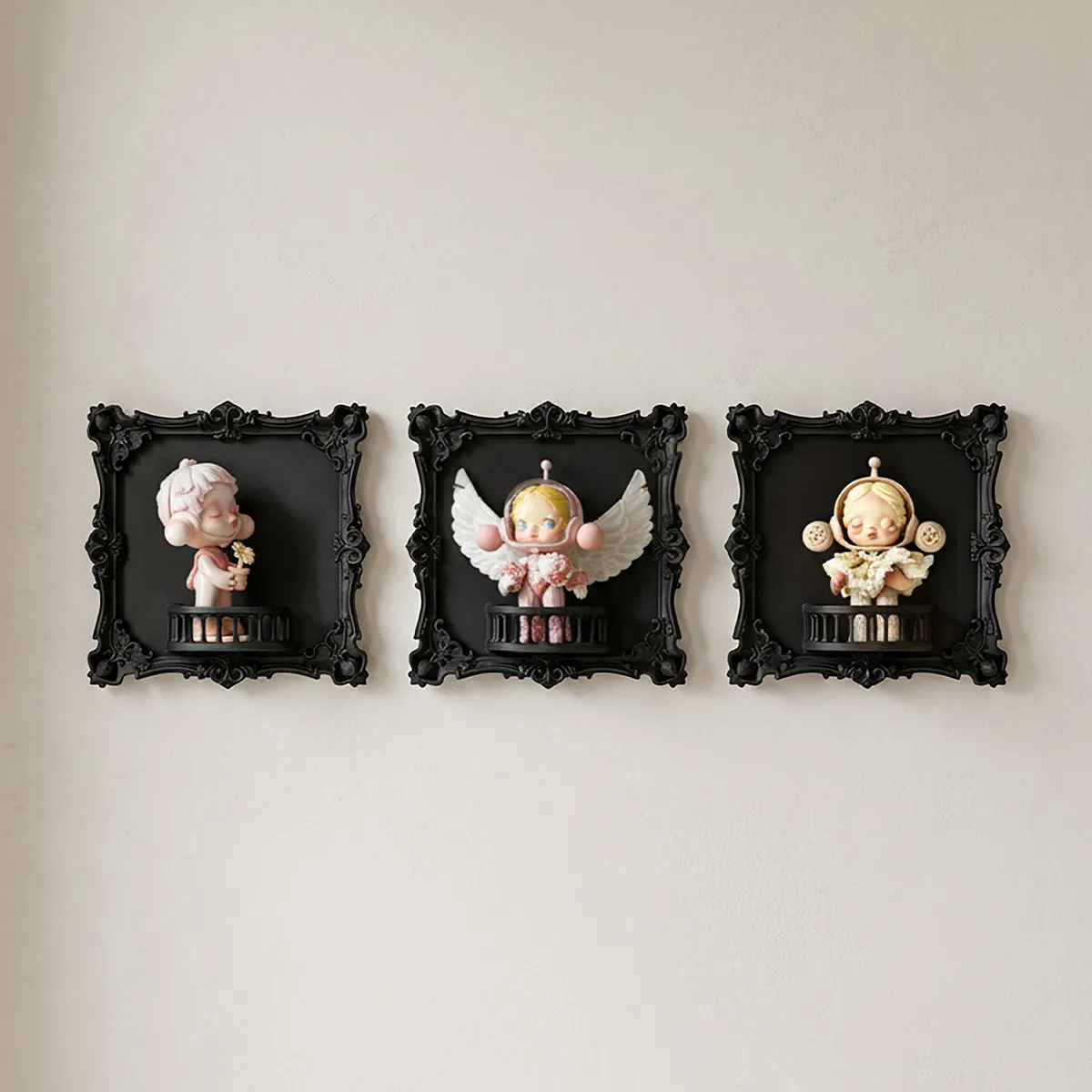 Blind box photo frame storage and display decorative frame base with magnetic backplate picture frame