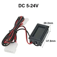 Part Practical Useful Display Meter Temperature Set Thermometer Water-proof 4.8cm*2.8cm*1.7cm 9-12v Cooler Gauge Kit