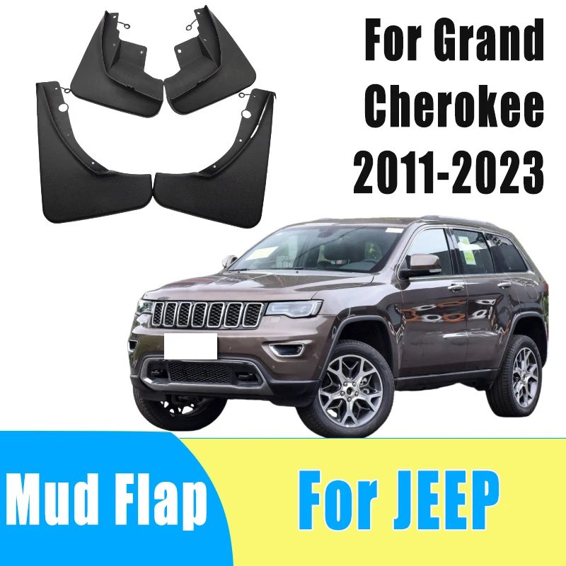 

4pcs Auto Tire Mudguard Waterproof Prevent Mud Splashing Car Mud Flap Fender Trim Accessory For JEEP Grand Cherokee 2011-2023