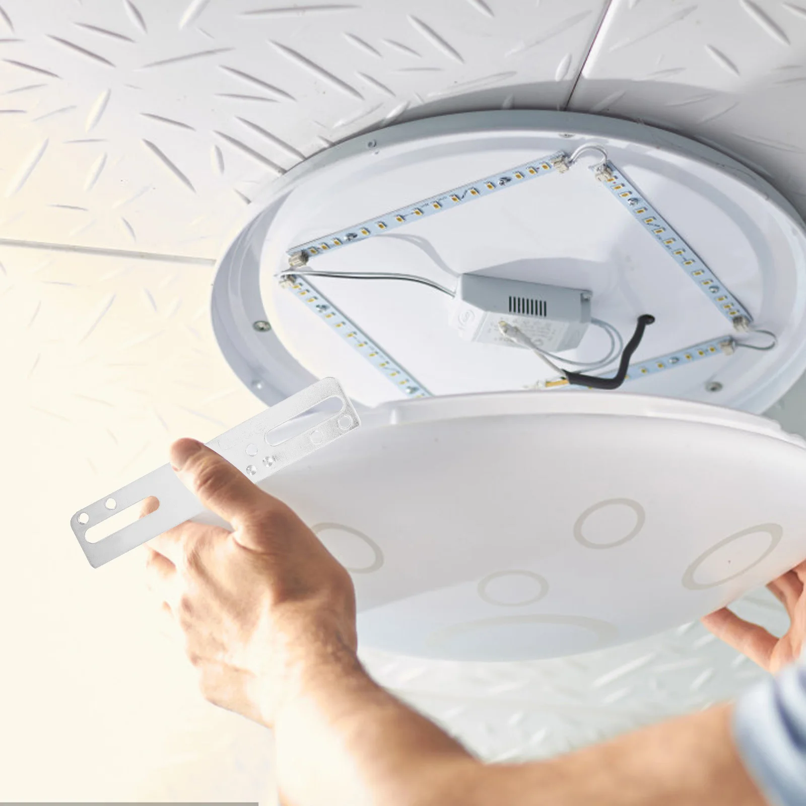 3 set Metal Ceiling Bracket 3 Sets Light Fixture Mounting Hardware Ceiling Light Mount Plate For Indoor Outdoor Lamp