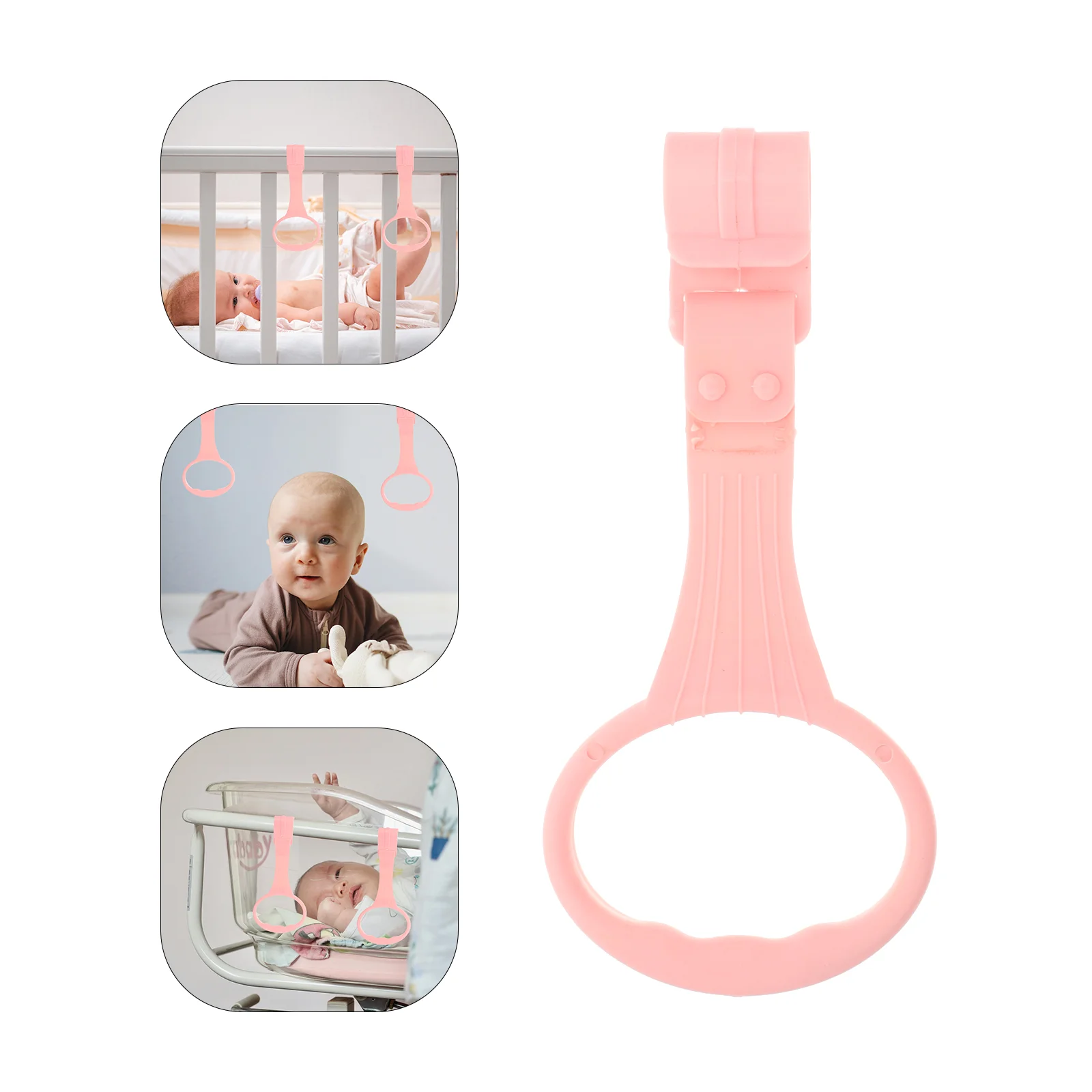 Children's Bed Pull Ring Infant Baby Stands up Assist Rings Crib Hanging Hand Kids Walking Learning Tools Cot