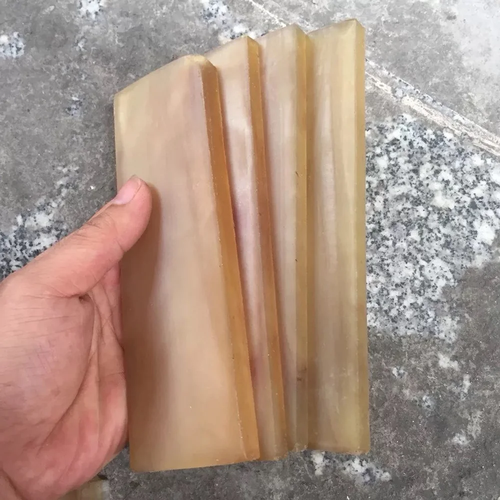 

2PCS Natural White Sheep Horn Sheet Knife Blanks Plate Scales Handle Material Engraving, Partition Plate170x56x1/2/3/4/5mm
