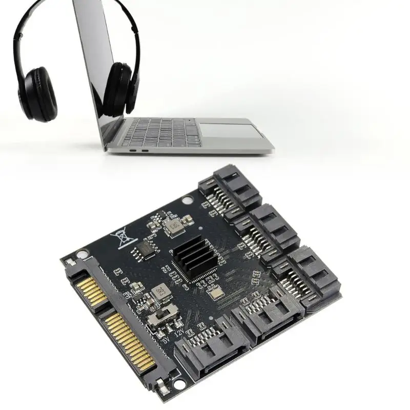 31BA Multiple Drive SATAs Expansion Adapter 5 Port Connectivities Port Multipliers Technology Fast speed Transfer PCBs Material