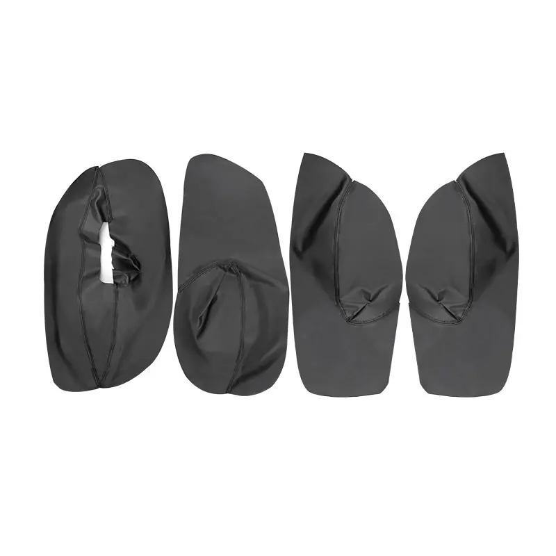 فقط LHD 4 أبواب سيارة لينة الجلود مسند الذراع غطاء لشركة فولكس فاجن جولف 4 MK4 جيتا 1998 1999 2000 - 2004 2005 باب مسند الذراع غطاء لوحة الكسوة #4