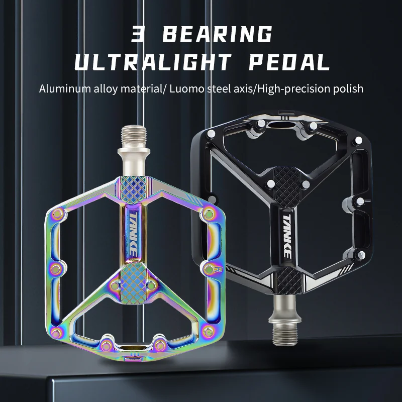 Ultralight Alloy Platform Bike Pedals Sealed 3 Bearings Anti-Slip For MTB & Road Bicycles
