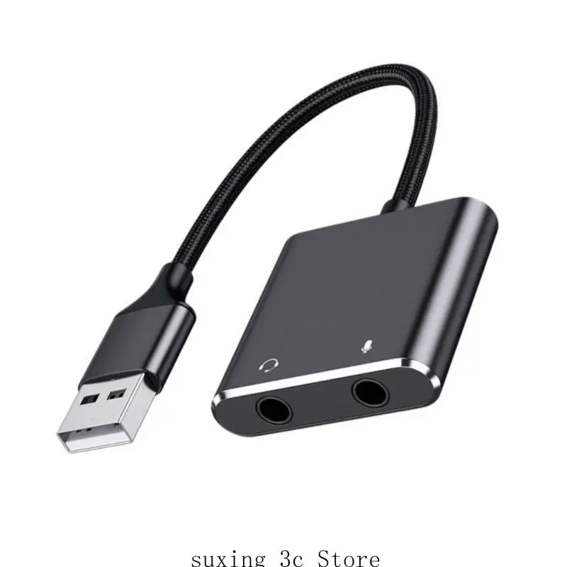 

E8BE USB Sound Card Внешняя стерео -звуковая карта с микрофоном USB до 3,5 мм