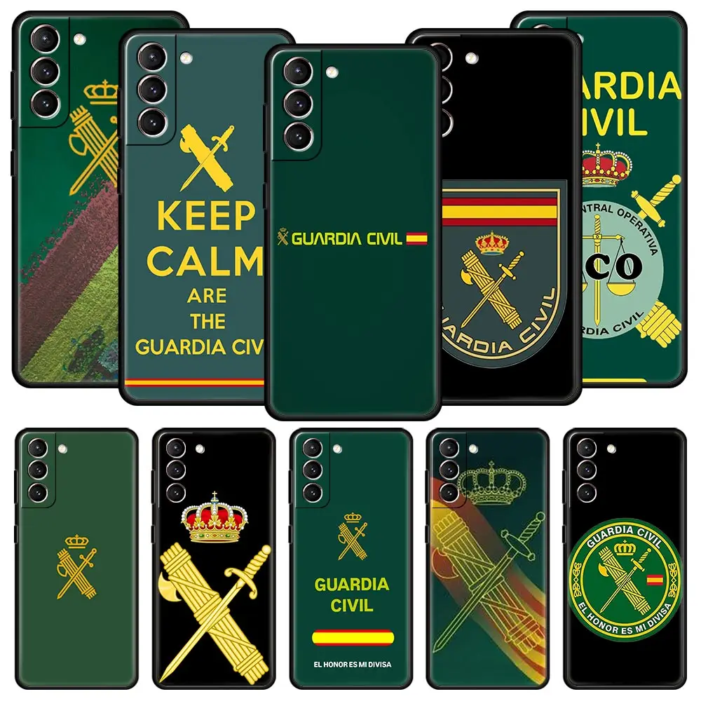 Spanish Guard Civil Emblem Soft Phone Case For Samsung Galaxy S25 Edge S24 Plus S23 FE S22 S21 S20 Ultra 5G S10 Protect Cover
