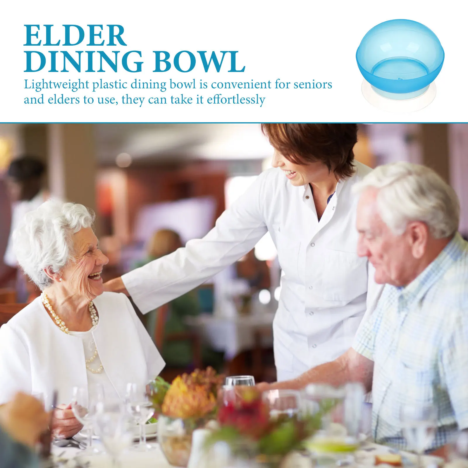 

Silicone Dining For Elderly Non-Slip Suction Base Adaptive Bowl Handicapped Person Tableware Senior Eating Bowl Household