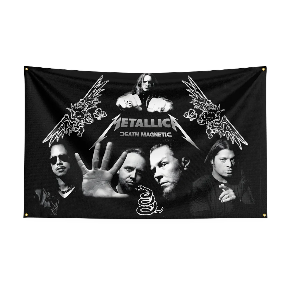 Music Band Flag for M-Me-ta-ll-ic-a Fans Banner fan collection background decoration photo backdrop pennant