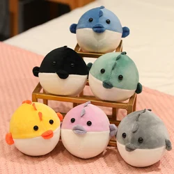 15CM Small Puffer Fish Plush Toys Soft Stuffed Animal Doll Decompression Squeezes Doll Funny Gifts