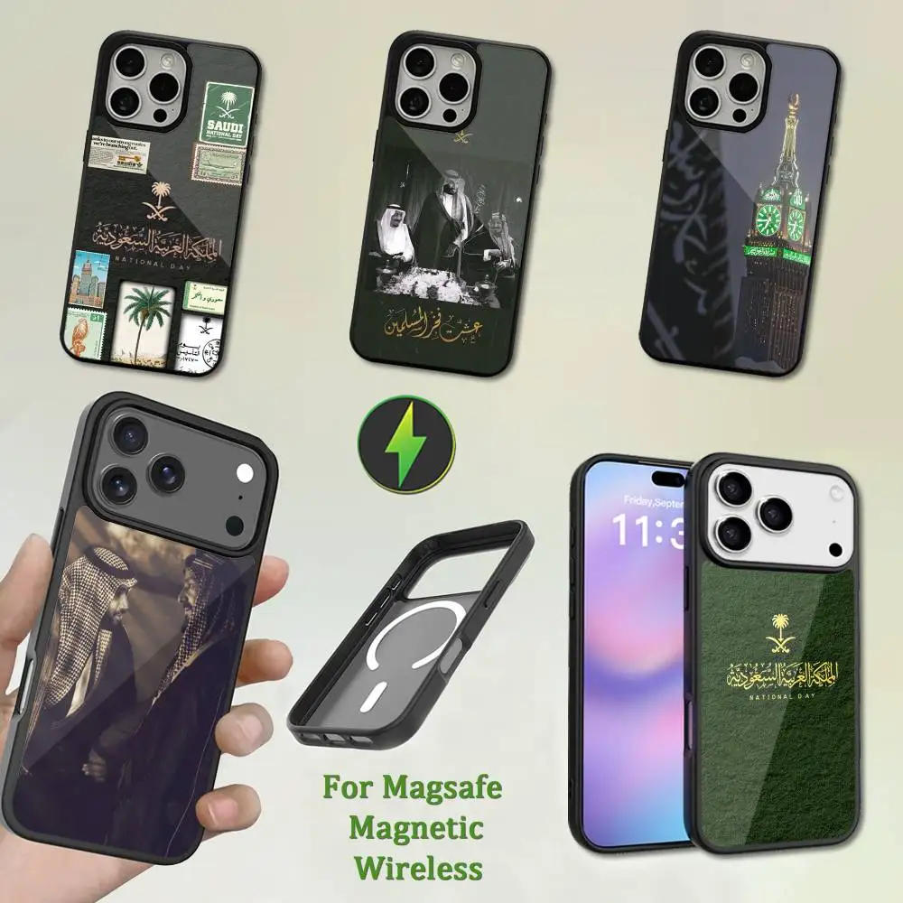 

Saudi Arabia Flag Art Phone Case For iPhone 13,12,11,16,15,17,14,Pro,Max,Plus,Mini,Magsafe,Magnetic Wireless Charging