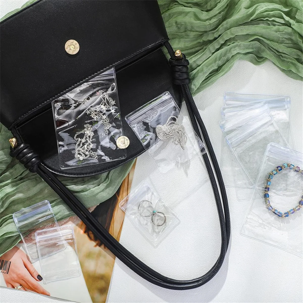 

Highly Recommended.200 Pcs Anti Tarnish Strips with Plastic Jewelry Bags Sets (3 Sizes)