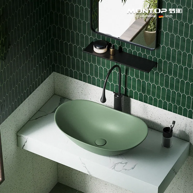 LMM Nordic minimalist basin creative platform basin ceramic deepening basin
