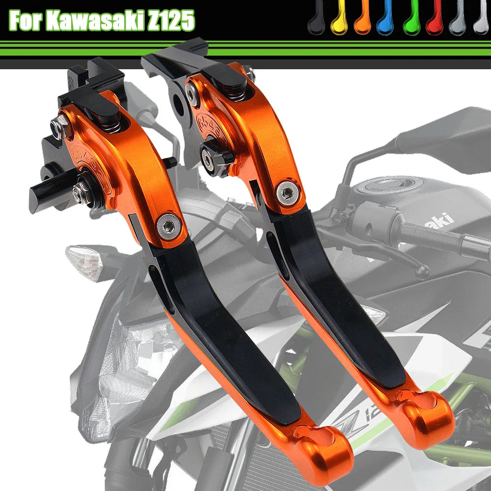 

For Kawasaki Z125 2015-2020 Motorcycle Brake Clutch Levers CNC Folding Adjustable Retractable Anti-breakage Clutch Brake Levers