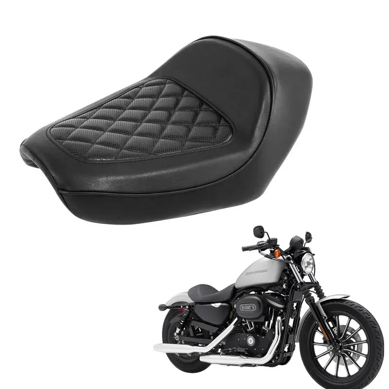 For Harley Sportster XL 1200 Iron 883 Forty Eight 72  Roadster Custom Low Special 2010-2022 Driver Motorcycle Solo Seat Cushion