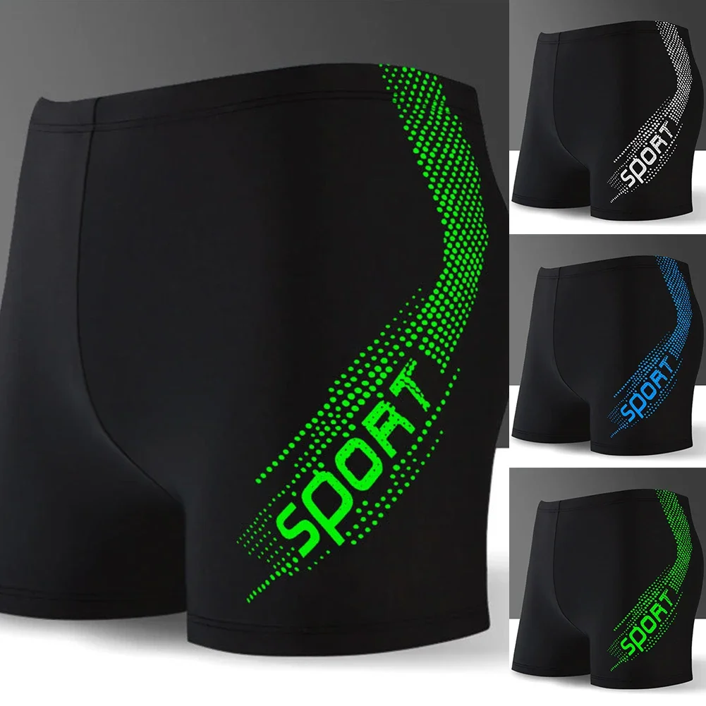 Beach Sports Men Bathing Trunks Comfortable Swimming Shorts For Men Shorts Comfortable Waistband Flat Angle Design