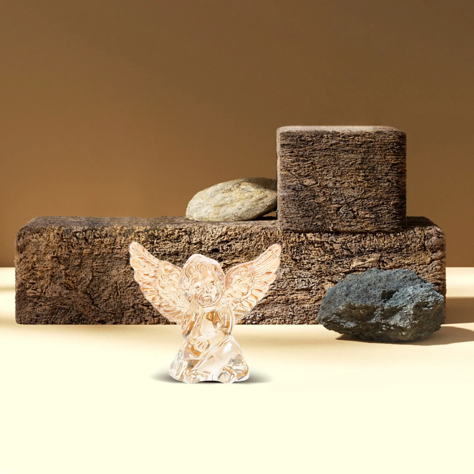 

Crystal Angel Decorative Ornament Luxurious Home Decor Living Room Bedroom Elegant Design Dreamy Light Shadow Effect