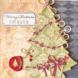 HAPPY NEW YEAR Christmas Tree Decorations Metal Cutting Dies Stencil For DIY Scrapbooking Album Paper Cards Decorative Crafts