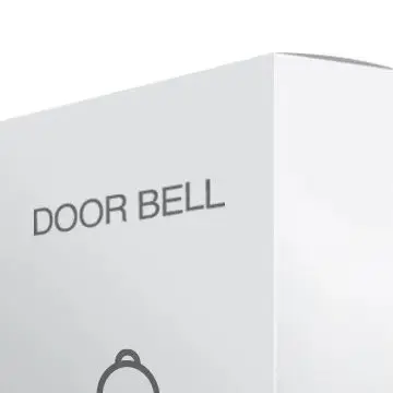 12V DC Powered Hard-Wired Doorbell 90dB Chime Heat Resistant ABS Body Designed for Reliable For Access Signaling