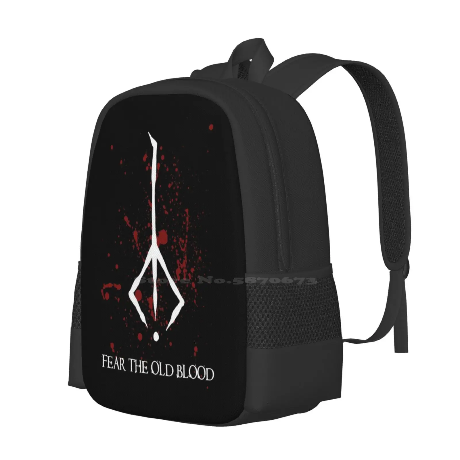 Hunter Symbol - Bloodborne Caryll Rune Hot Sale Schoolbag Backpack Fashion Bags Bloodborne Fear The Old Blood Caryll Rune Game