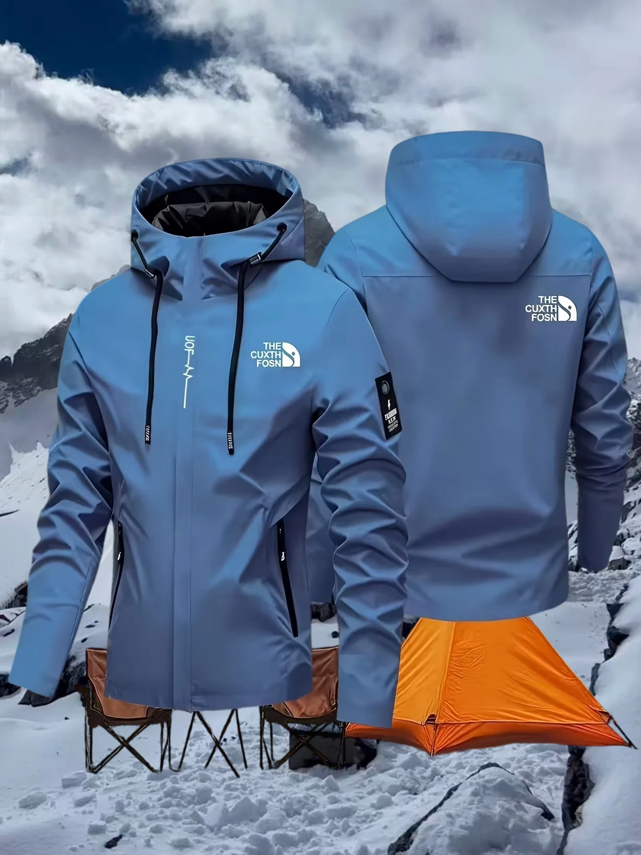 2026 Ganzjahres-Universal-Mode Outdoor-Sport-Abenteuer-Jacke mit Reißverschluss und Kapuze, Taschen, für den täglichen Spaziergang, Herren-Freizeit-Oberteil mit Print – Detail 14