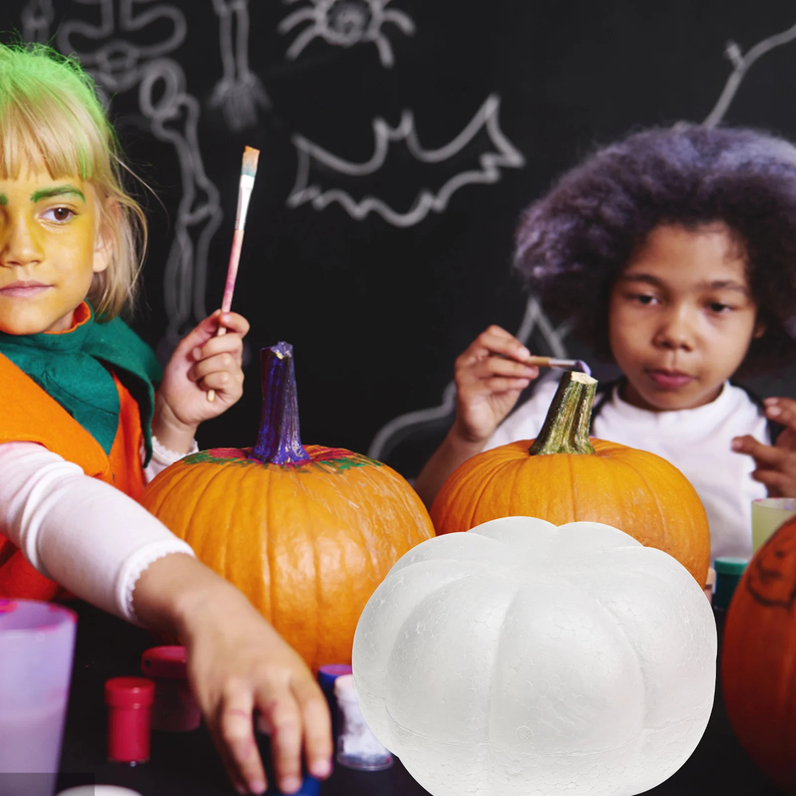 

DIY Craft White Pumpkin Mold Realistic Simulation Halloween Fall Harvest Thanksgiving Decoration Creative Pumpkin Mold