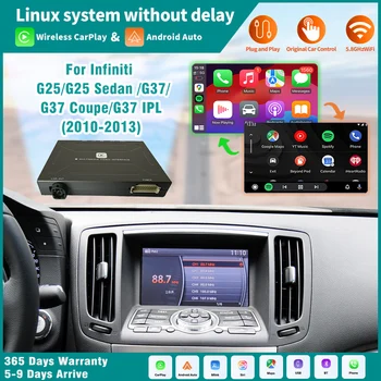 CarPlay inalámbrico y Android Auto para Infiniti G35 Sedan G37 IPL Coupe 2010-2013 Airplay Mirror Link Navegación DSP Apple CarPlay 1
