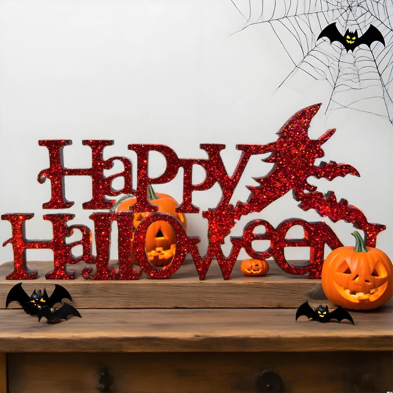 Moldes de silicone para halloween, moldes de sinal de porta com letras felizes para resina epóxi, artesanato multiuso, ajuda para velas