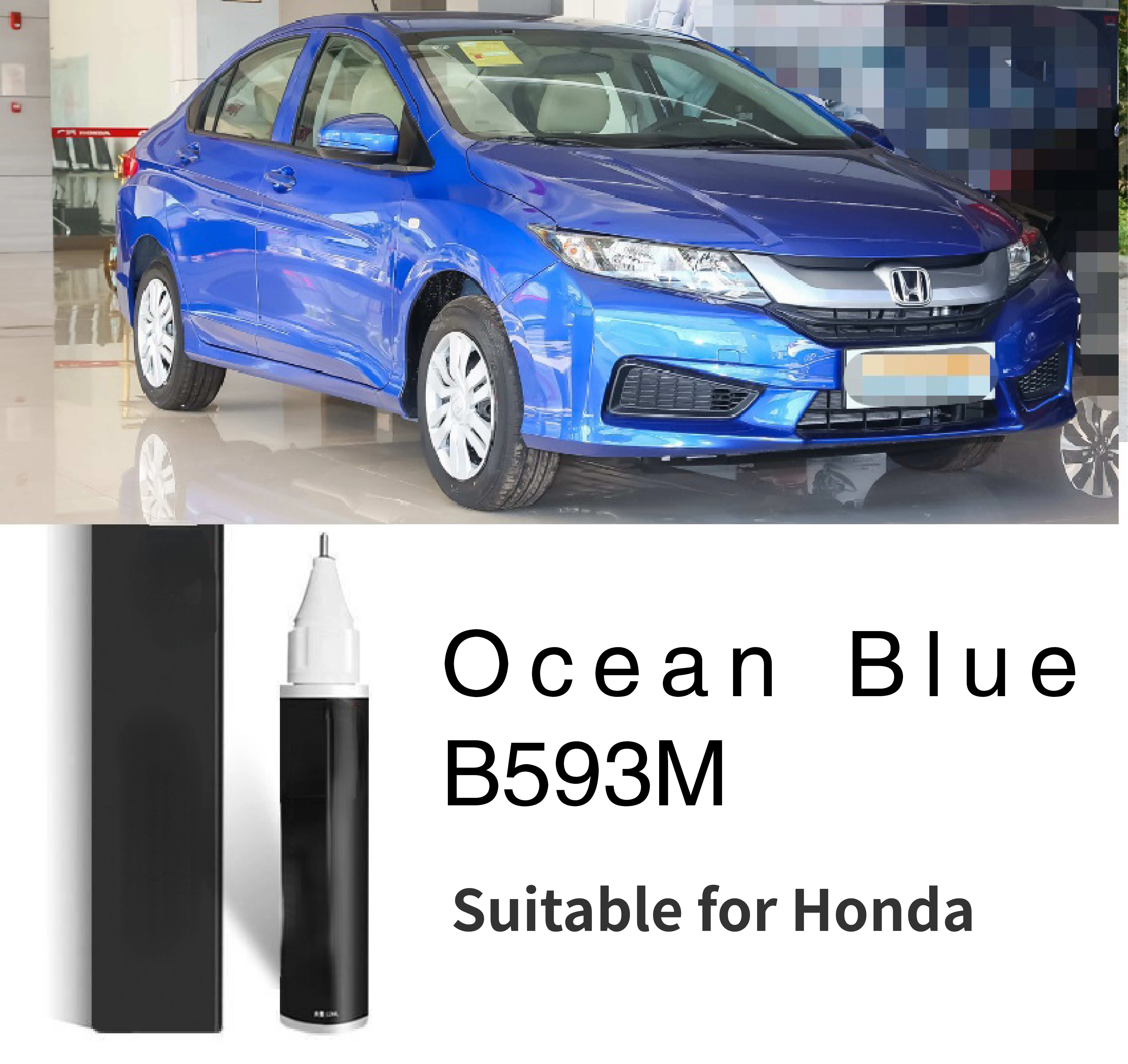 Suitable for Honda Blue Touch-up paint Pen brush Civic CRV Crown XRV Fit B588P blue B593M B607M  BG53M B563P B626M  NH820P blue