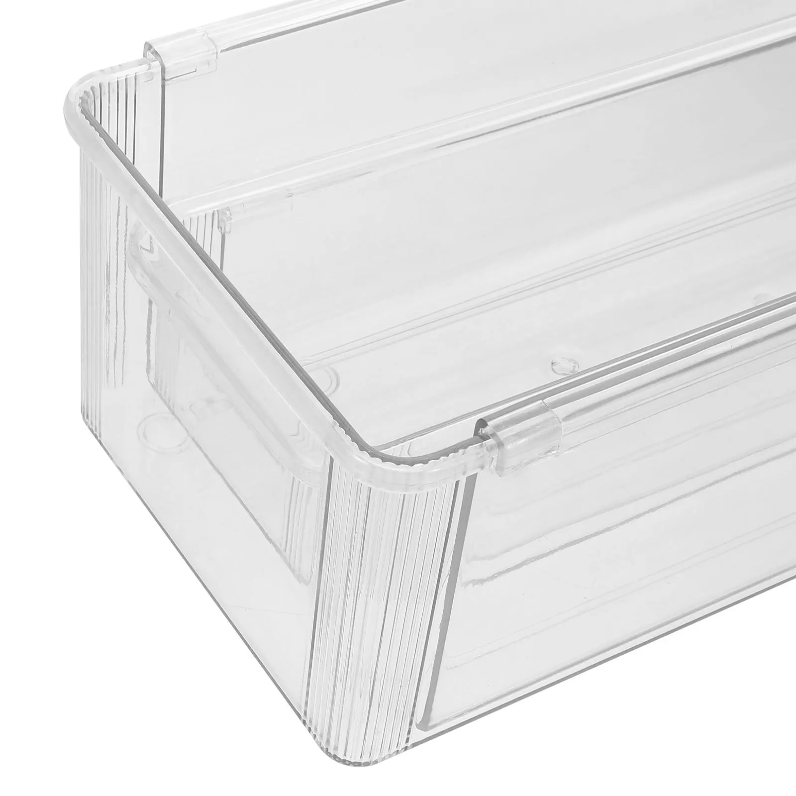 2 Stück durchsichtiger Kunststoff-Schubladen-Organizer, verstellbar, erweiterbar, verschiebbar, Aufbewahrungsbehälter, Make-up-Utensilien, Teiler