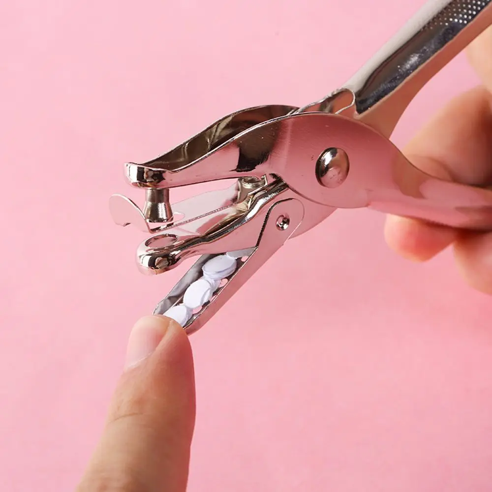 

Sturdy Metal Punch Binding Supplies 6mm Notebook Punch Cutter Tools Hole Punches Circle Single Hole