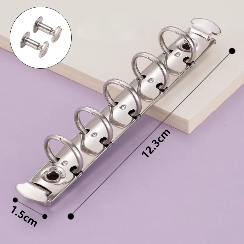 A8 5-Ring Mini 15/20 mm Durchmesser 12,3 cm Notebook-Clips