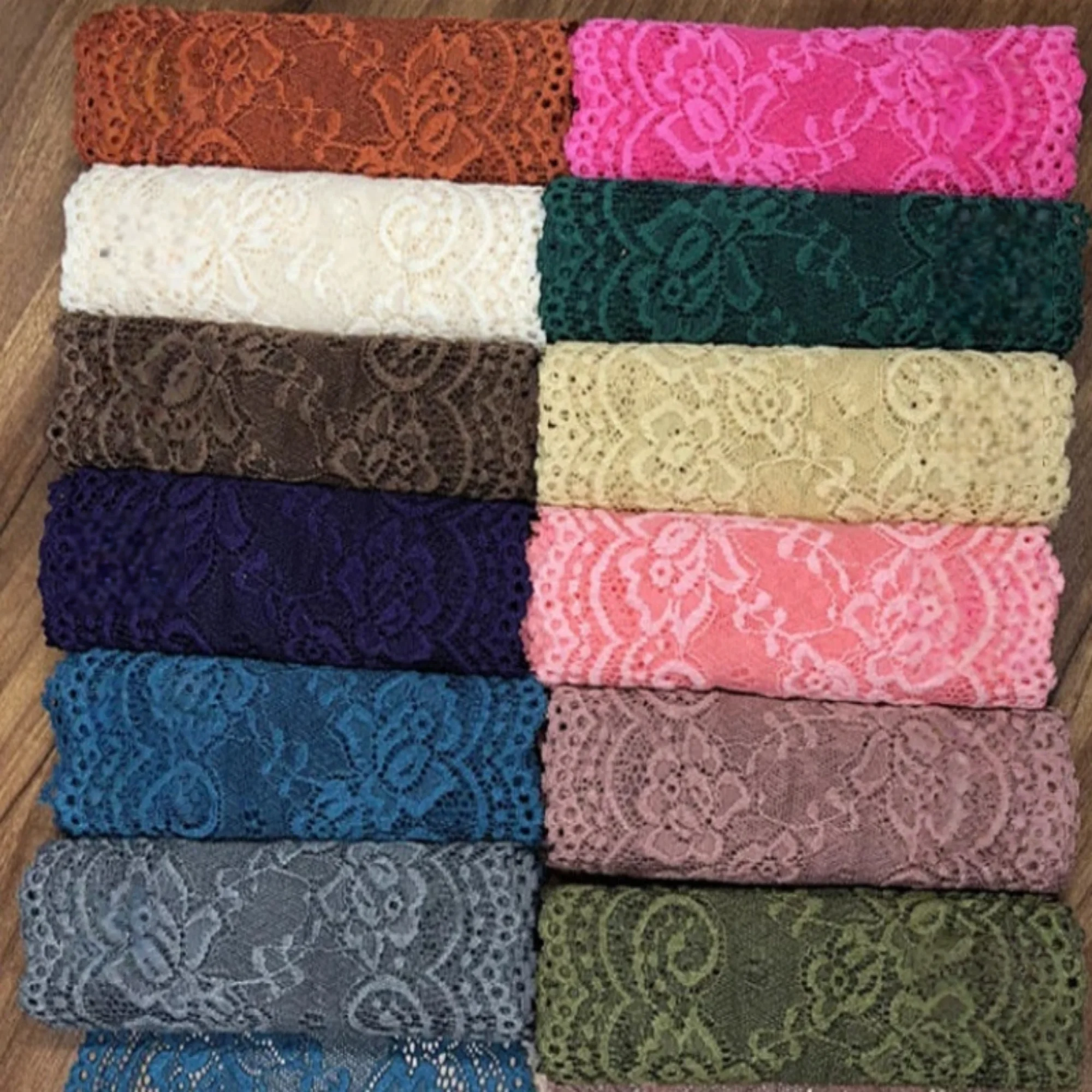 

20 yards Elastic Lace 5.9" Stretch Lace,Elastic Lace Trim Elastic Underwear DIY Craft,14 colors flower lace,wholesale
