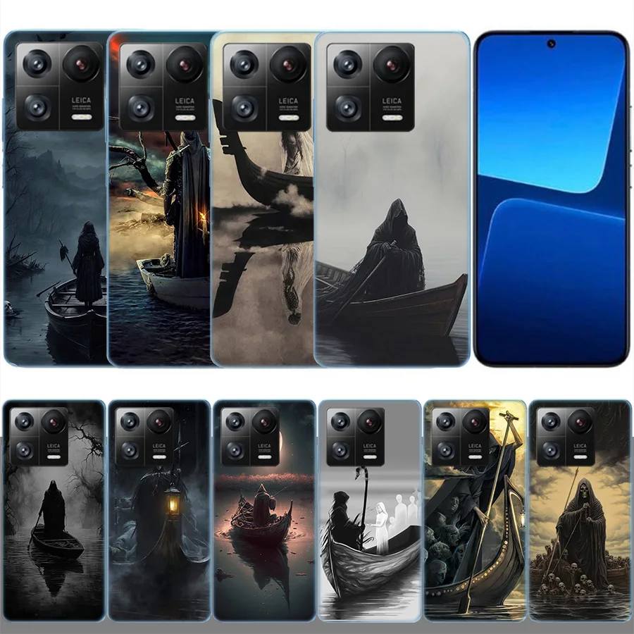 Hell Styx Ferryman Clear Luxury For Xiaomi Mi 13 12 12T Pro 11 Ultra 11T 11i 10 10T 9 9T 8 Lite 6X 5X A3 CC9E A2 A1 Phone Cover