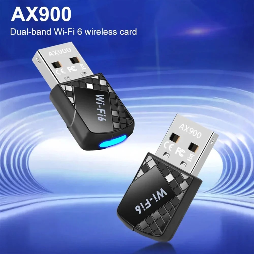 

AX900 Wi-Fi 6 USB Bluetooth 5,4 адаптер 2,4 ГГц/5 ГГц двухдиапазонный сетевой беспроводной приемник Wi-Fi для ПК стабильный сигнал