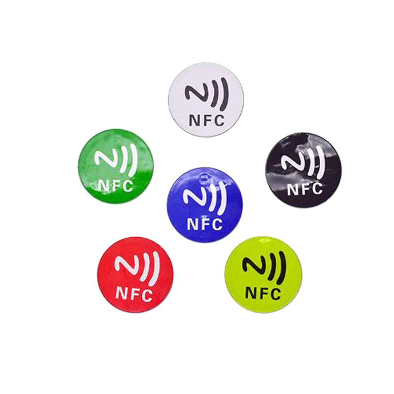 6pcs ntag213 Hochfrequenz-Chip Anti-Diebstahl-Aufkleber RFID liefern selbst klebende NFC Electronic Tag DIY Zubehör