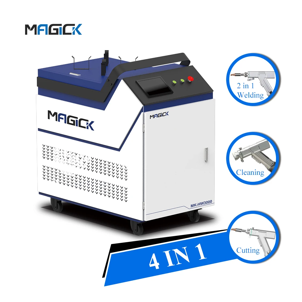 1500w 2000w 3000w Stainless Steel Sheet Metal Welder Handheld Three Wire Feeding Fiber Laser Welding Machine