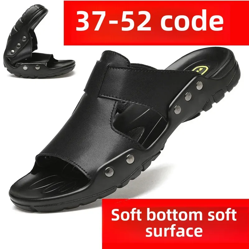 

Plus Size Men's Slippers Summer 45 Extra Large 46 Casual 47 Obese 48 Wide 49 Single Strap 50 Trendy Genuine Leather 52