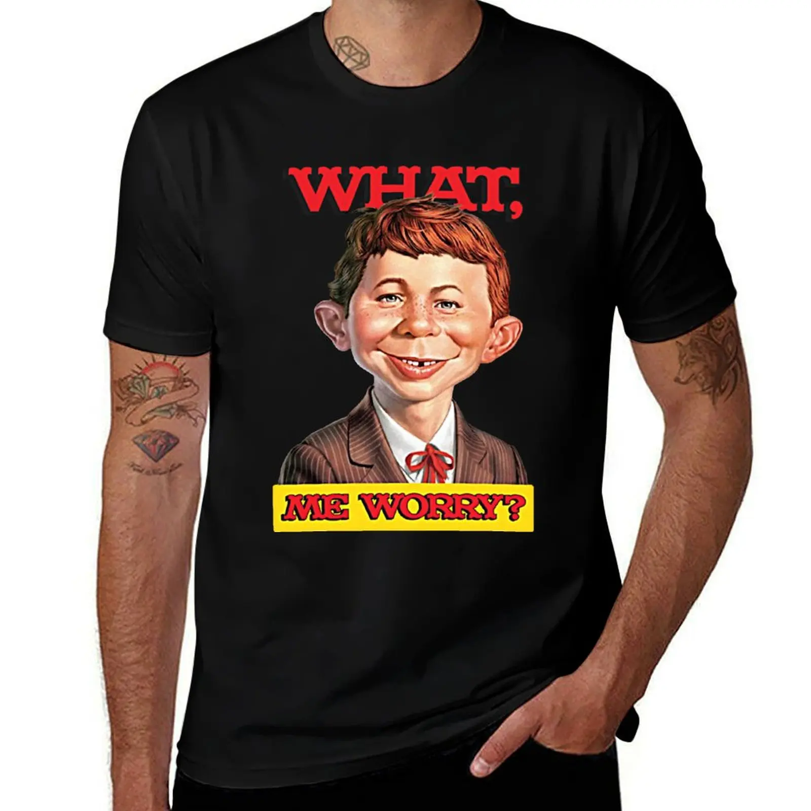 What, me worry? - Alfred Neuman v1 T-Shirt Halloween Theme T-Shirt