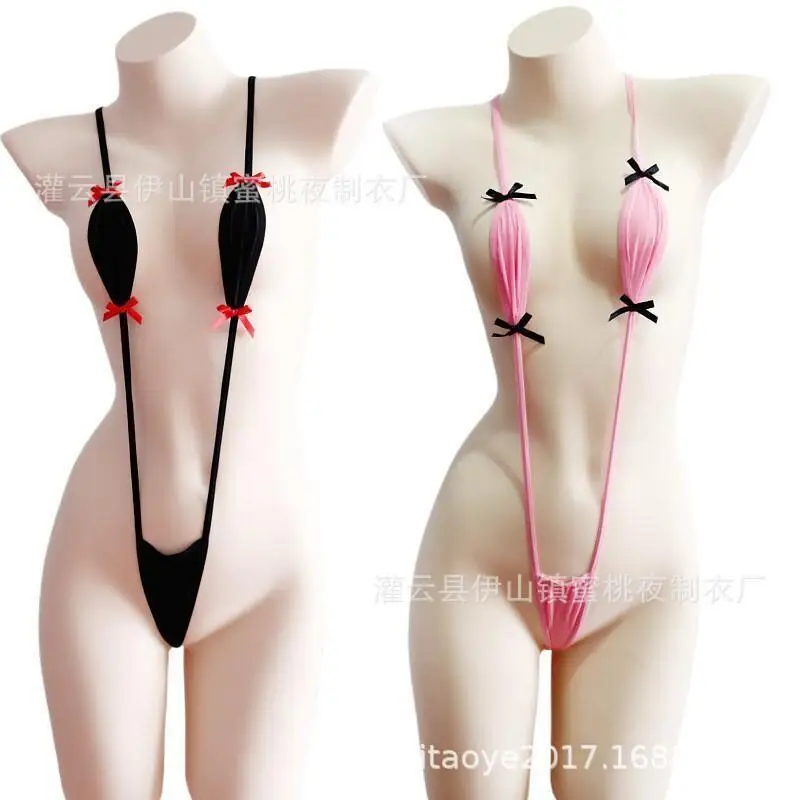 

Японский Сексуальный Комплект Белья: Купальник, Бикини, Боди, Облегающий Костюм-Тройка для Спальни, Соблазнительный Набор «Чистое Желание», Прямая Поставка