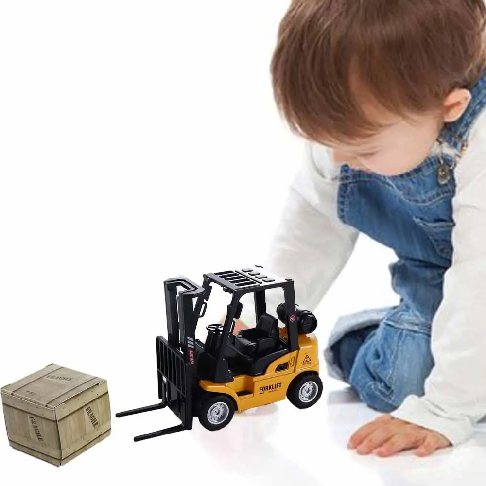 Set Car  Model Educational Car Toy Vehicles Vehicle Construction Pallet Interactive Toy Forklift Friction Toy Die-Cast Model