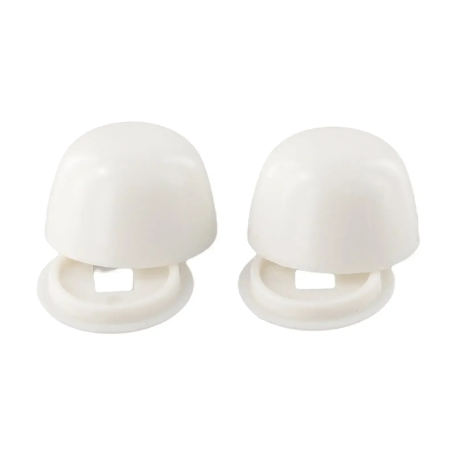 Practical And Easy To Clean Toilet Anchor Screw Cap 2 Pairs Plastic Stinkpot Bolt Cover For A Beautiful Bathroom