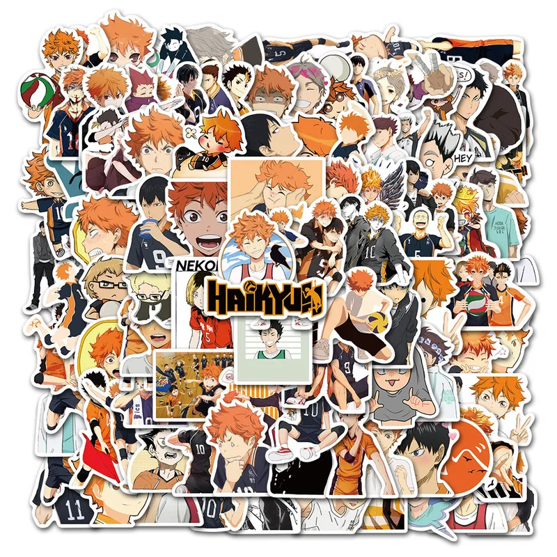 100Pcs Lot Mixed Anime Collection Stickers Demon Slayer Graffiti DIY Luggage Laptop Skateboard Phone Guitar Decals Kid\'s Toys