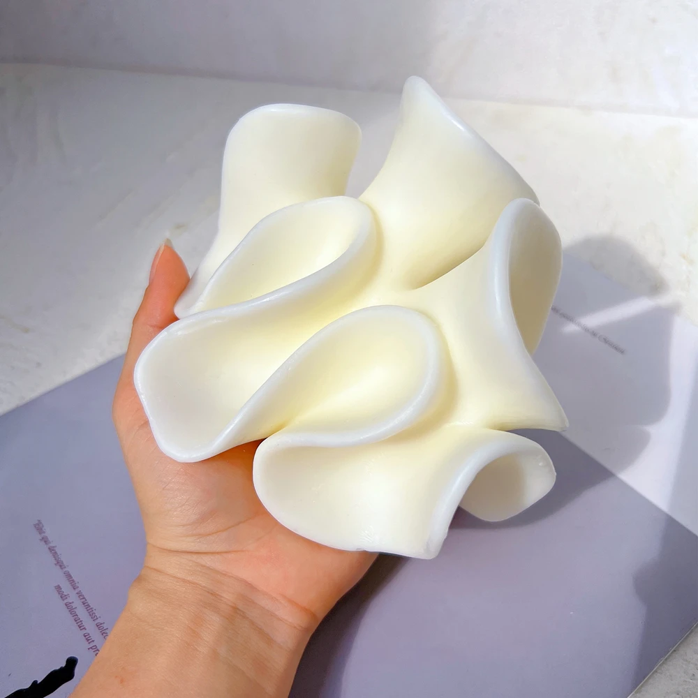 Irregular Coral Flower Silicone Molds Coralline Shape Candle Mold Geometric Abstract Candles Decorative Soy Wax Mould