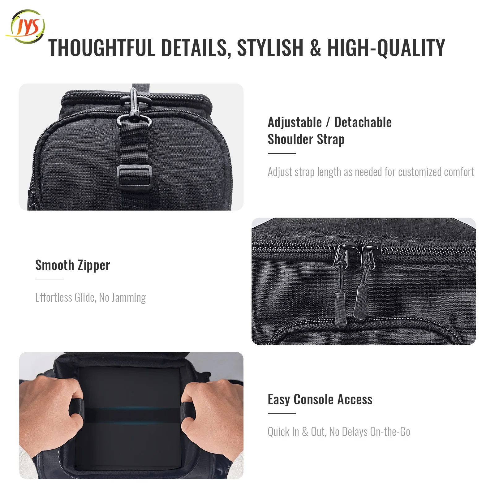 Carrying Case for Steam Machine, Waterproof Travel Storage Bag with Multiple Pockets for Controllers, Cables, Portable Organizer