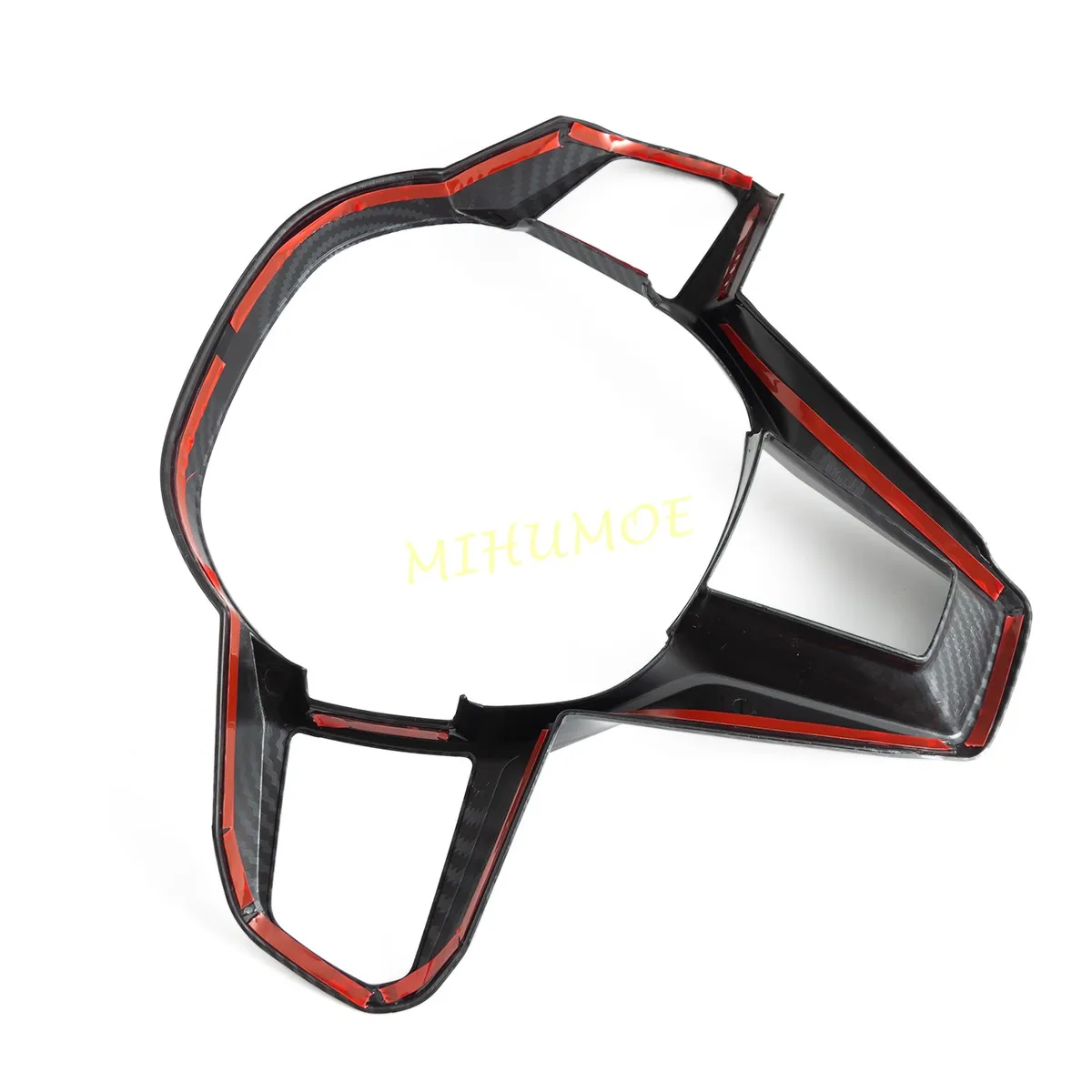 ل BMW X1 iX1 U11 X2 iX2 28i 2024 2025 ألياف الكربون سيارة الداخلية عجلة القيادة التبديل إطار غطاء الزخارف اكسسوارات #6