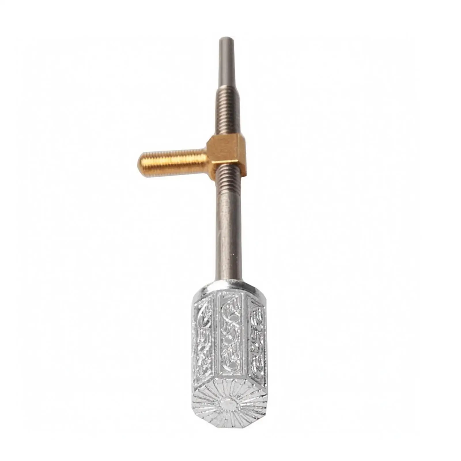 Bow Screw Replacement for Double Bass Ox Horn End Grip Ornamental Design for Instrument Repair and Custom Build