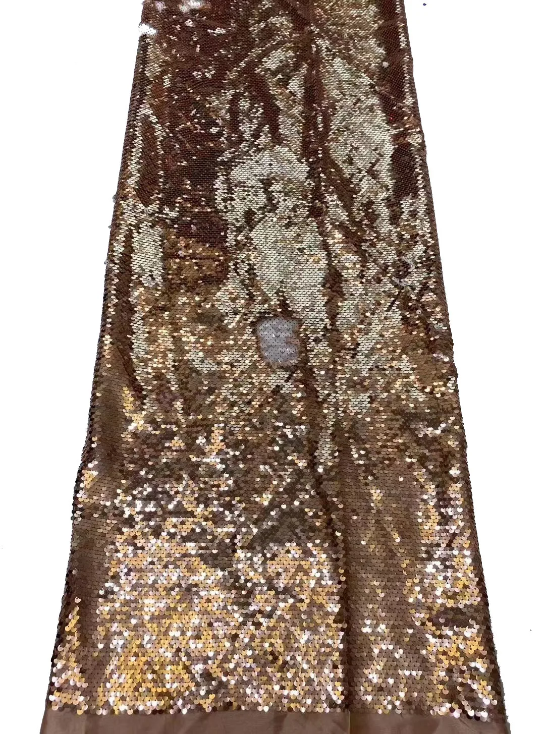 2024 Classic encrypted sequin embroidery fabric, high-end light luxury niche hosting performance evening gown 5 yards