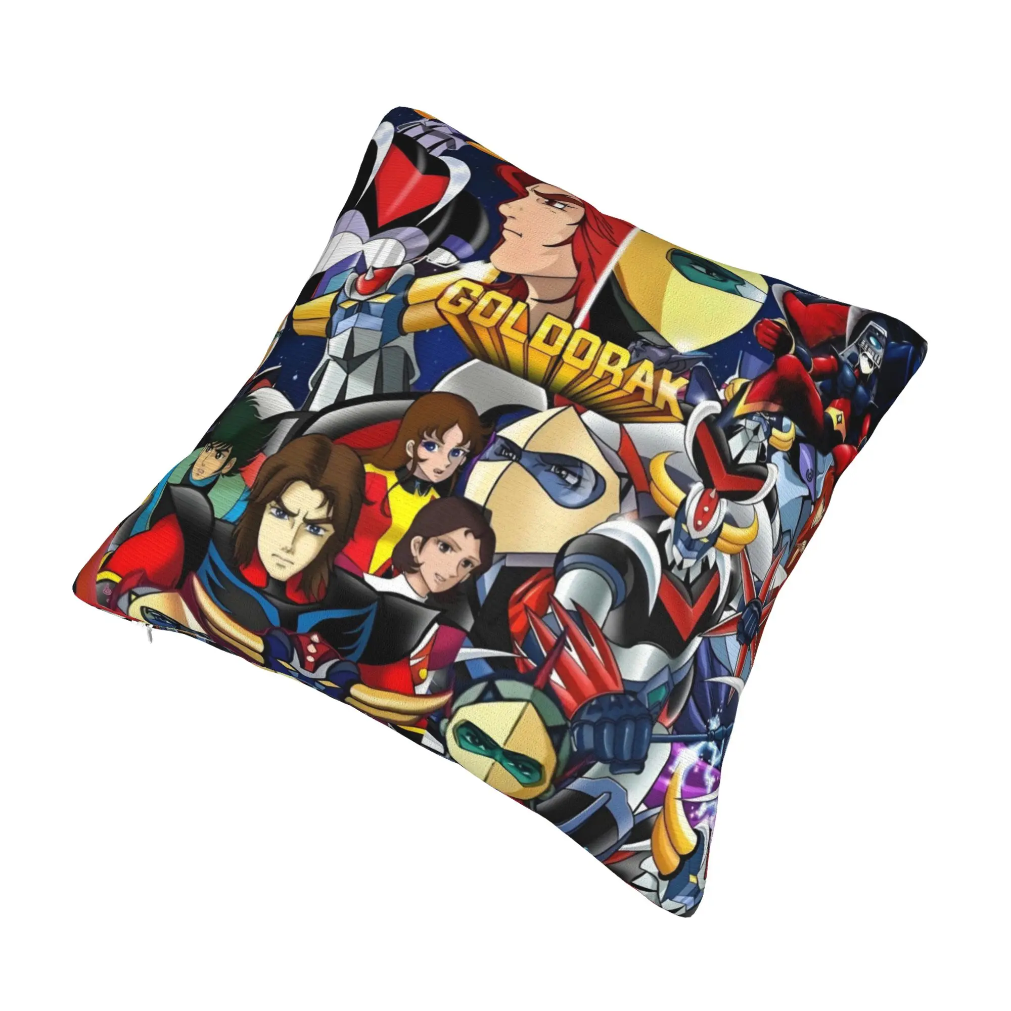 Goldorak Grendizer Goldrake UFO Robot Pillow for Sofa Mechanical Warrior Modern Cushion Cover Square Pillowcase